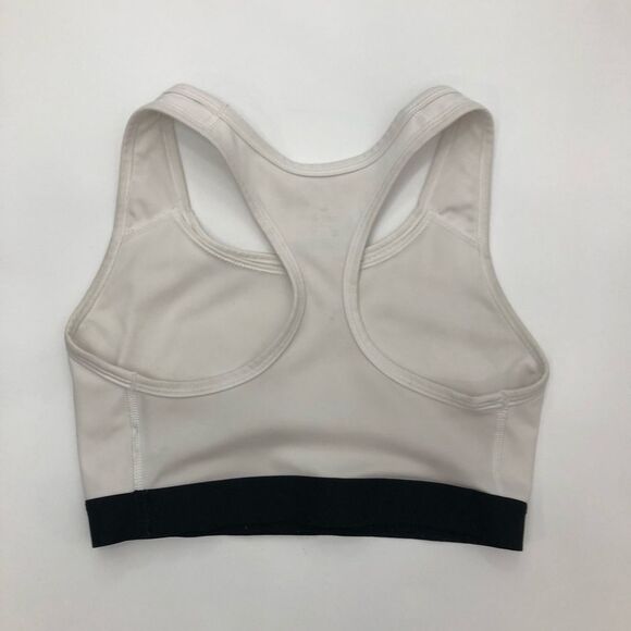 Nike Dri-Fit White Unpadded Mesh Lined Sports Bra Size Small - Picture 6 of 8